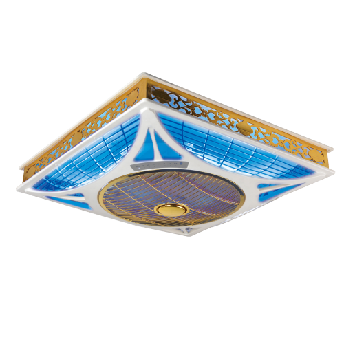 Ventilador de montaje en techo para baño Ventilador eléctrico con luz LED de 3 colores